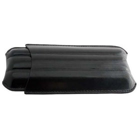 Black Leather 3 Cigar Carrying Travel Case Holder