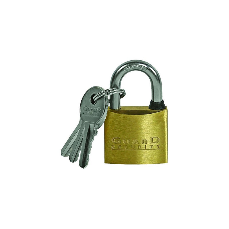 Guard Security 623 Solid Brass Padlock with 1-1/4-Inch Standard Shackle