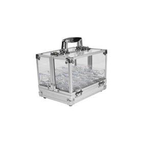 Trademark Poker 600 Pc Clear Acrylic Case with 6 100 Pc Chip Trays