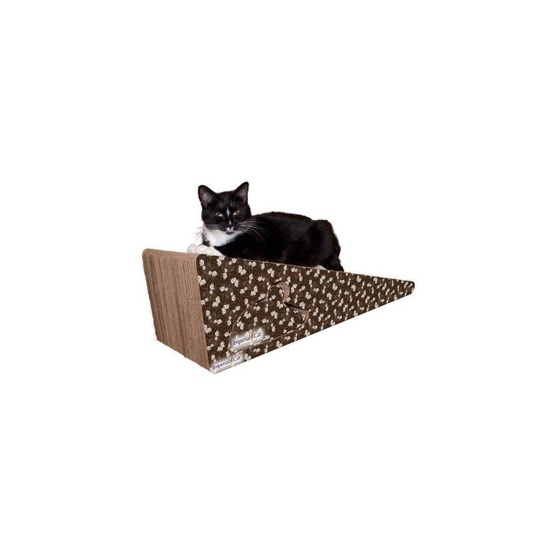 Imperial Cat Giant Wedge Scratch and Shape, Brown Floral