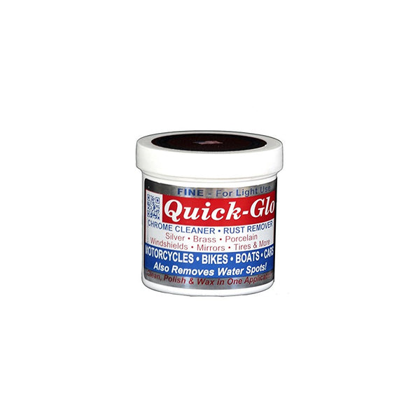 Quick Glo Chrome Cleaner, 8 ouces. - Fine