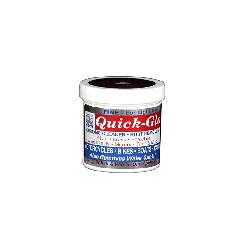 Quick Glo Chrome Cleaner, 8 ouces. - Fine