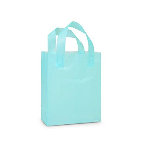 CUB AQUA Frosted Plastic BagsMINI-PK Shopping Bags 8 x 4 x 10" 5 unit, 25 pack per unit.