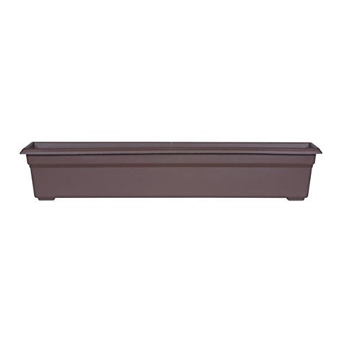 Countryside Flower Box Planter, Brown, 36-Inch