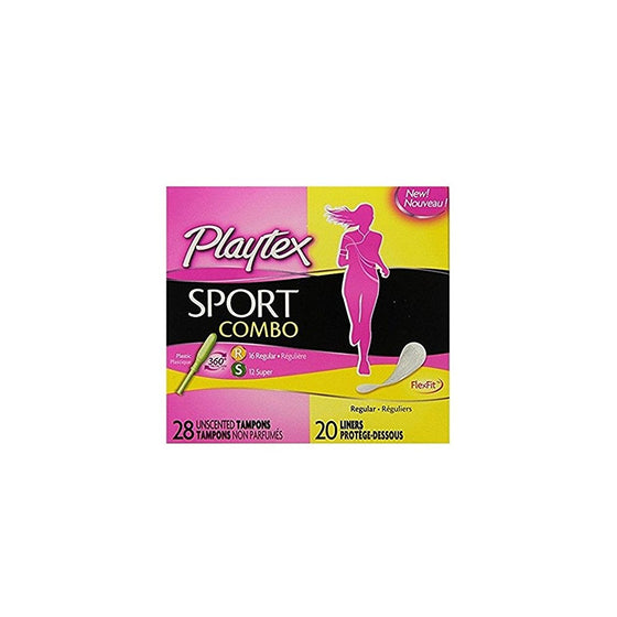 Playtex Sport Combo Tamp & Size 48ct Playtex Sport Combo Pack Tampons & Liners 48ct