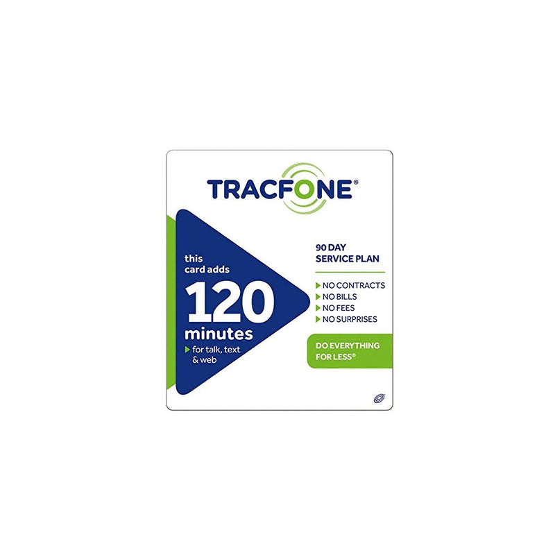 Tracfone 120 Minutes / Units for 90 Days - Tracfone Nationwide Prepaid Wireless Refill Pin