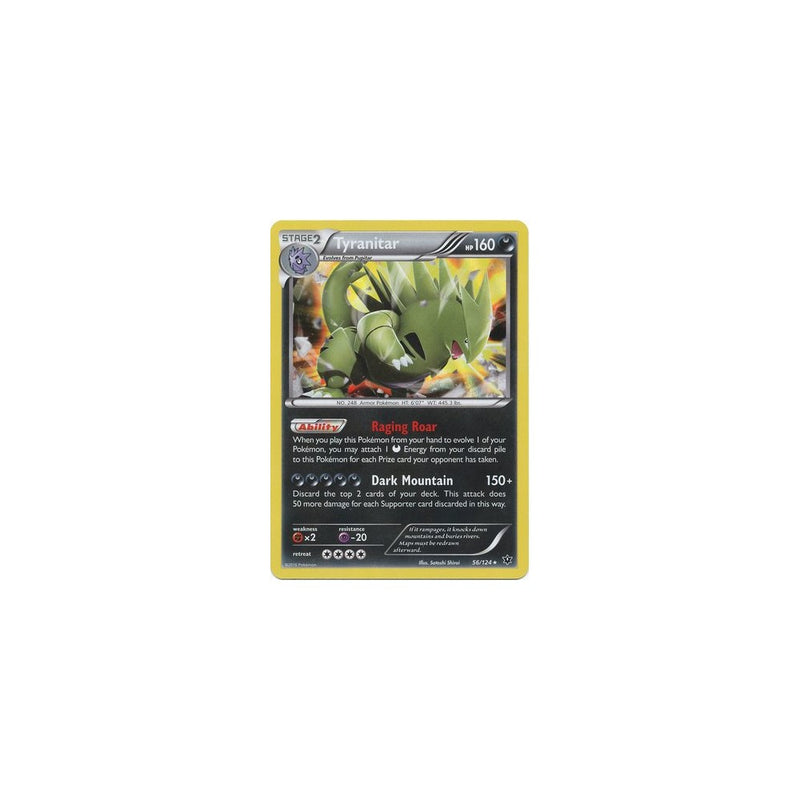 Pokemon - Tyranitar (56/124) - XY Fates Collide - Holo