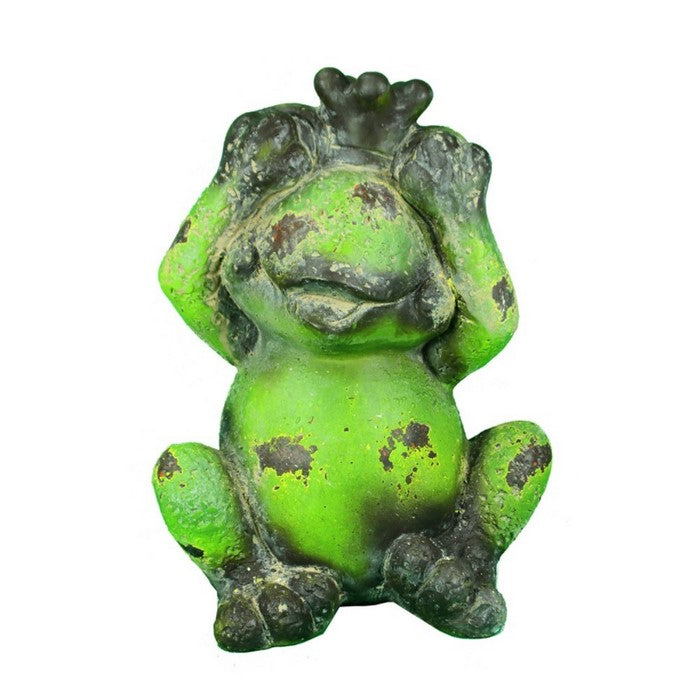 Vogue Figurine Frog With Boo, Green