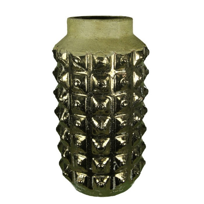 Ceramic Vase, Gold