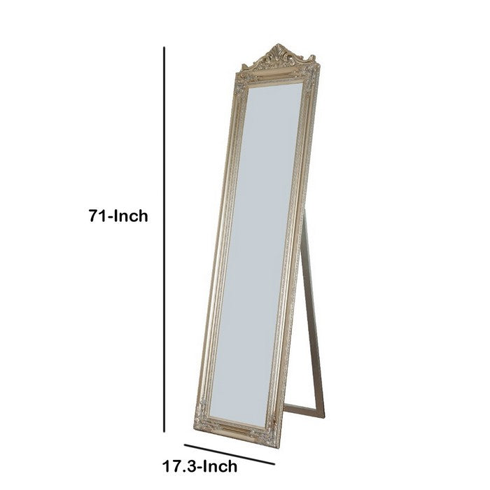 Standing Mirror, Champagne Gold