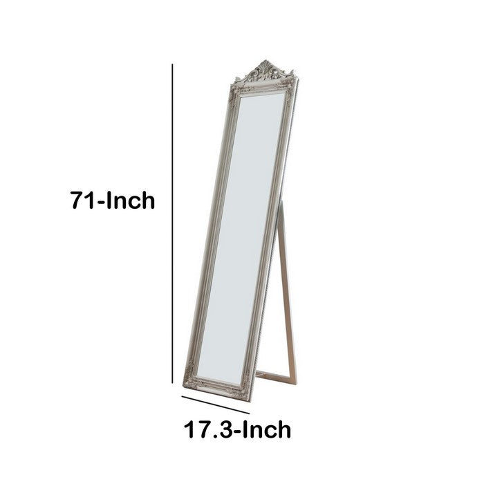 Standing Mirror, Silver