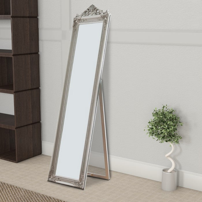 Standing Mirror, Silver