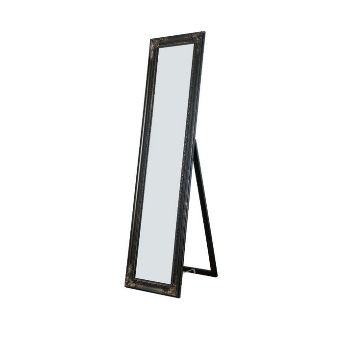 Standing Mirror withDecorative Design, Copper