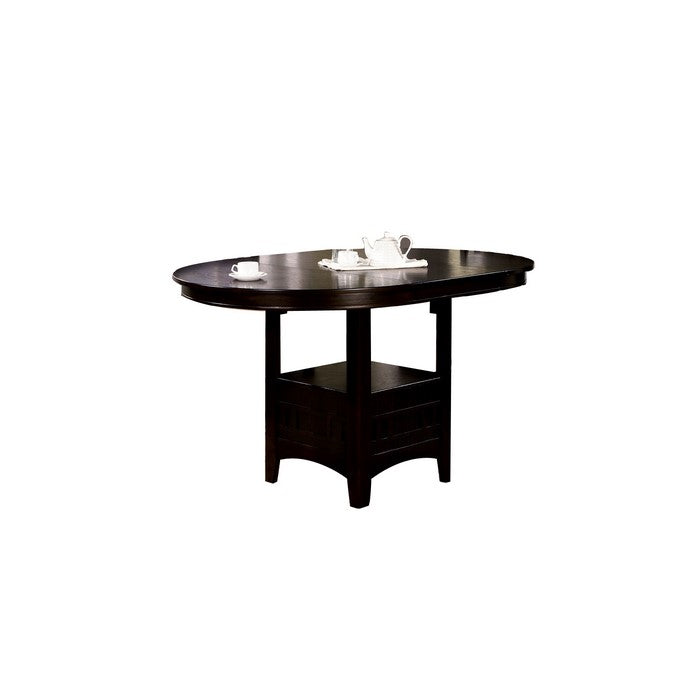Oval Counter Height Table, Espresso Brown