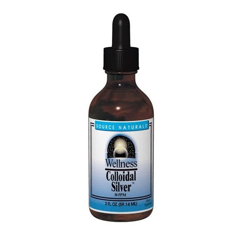 Source Naturals Wellness Colloidal Silver Liquid Subligual Pure, Premium Silver Mineral Supplement - 2 oz