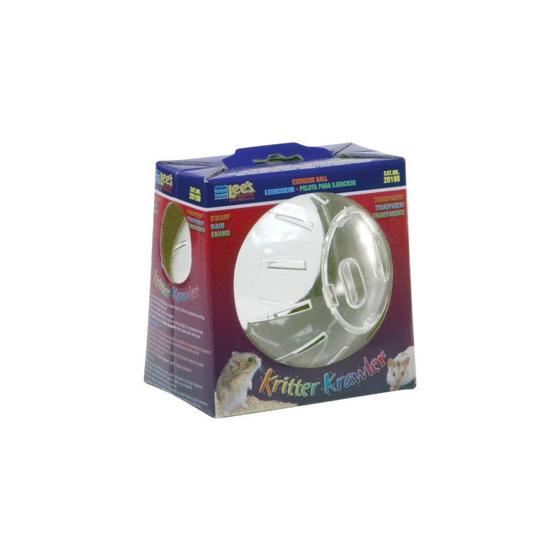 Lee's Kritter Krawler Mini Exercise Ball, 5-Inch, Clear
