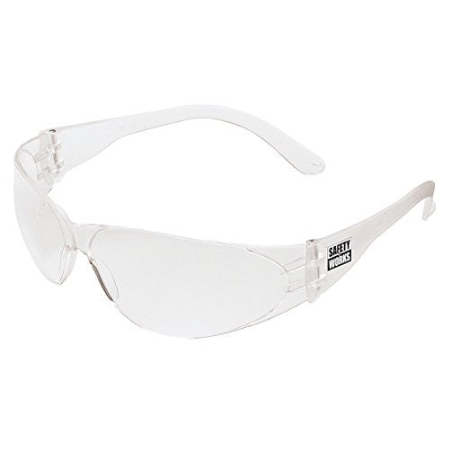 Safety Works 10006315 Close-Fitting Safety Glasses, Clear Lens