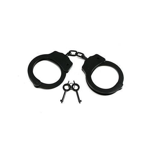 High Quality Made In Taiwan Black Finish Professional Double Locking Handcuffs