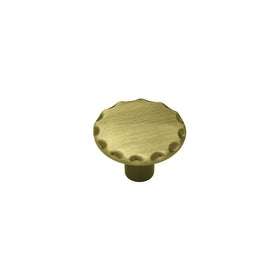 Brainerd P63300V-AB-C7 1-1/8 Scallop Edge Round Cabinet Hardware Knob