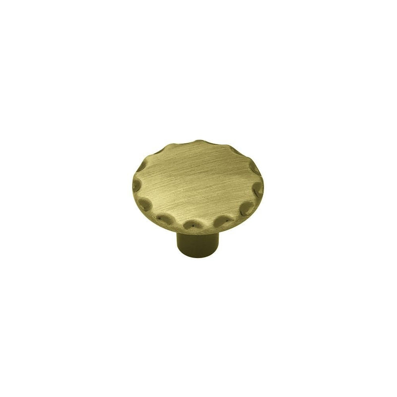 Brainerd P63300V-AB-C7 1-1/8 Scallop Edge Round Cabinet Hardware Knob