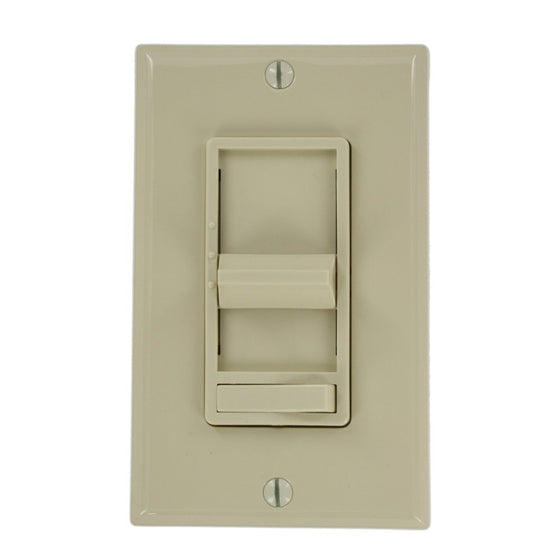 Leviton 6629-3I SureSlide 1.5A Quiet Step Fan Speed Control, Single Pole or 3-Way, Ivory