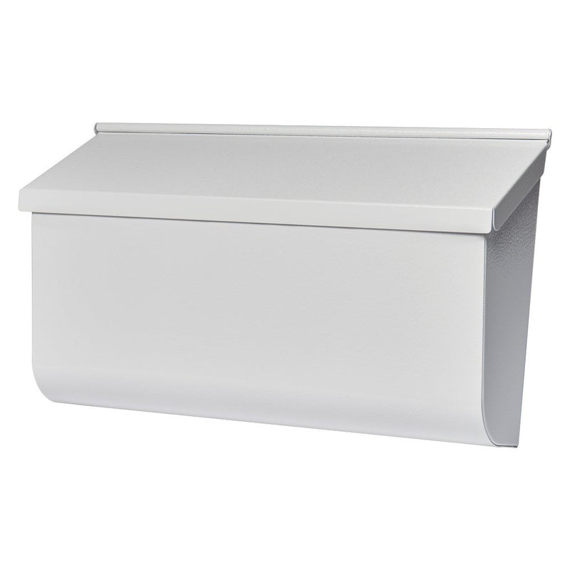 Gibraltar Mailboxes Woodlands Medium Capacity Galvanized Steel White, Wall-Mount Mailbox, L4009WW0