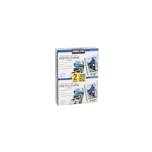 Kirkland Signature Professional Glossy Inkjet Photo Paper 4"x6" 300 Sheets