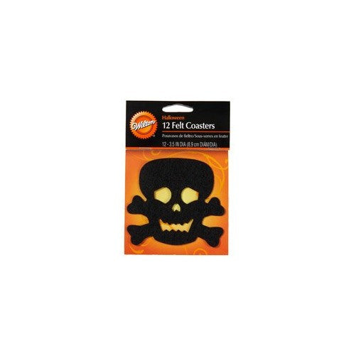 Wilton Skulls & Scrolls 12 Count Coasters