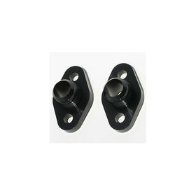 Meziere WP8112ANANS Black 12AN Water Pump Port Adapter for Small Block Chevy - Pack of 2
