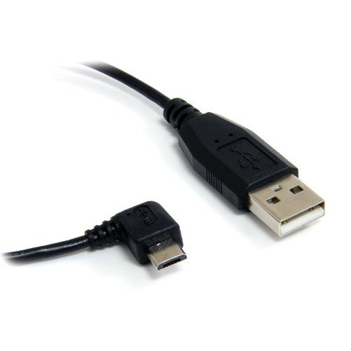 StarTech.com Micro USB Cable - A to Right Angle Micro B (UUSBHAUB1RA)