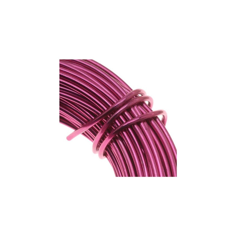 Aluminum Craft Wire Fuchsia 18 Gauge 39 Feet (11.8 Meters)