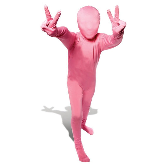 Morphsuits Pink Original Kids Costume - size Medium 3'7-4'0 (108cm-122cm)