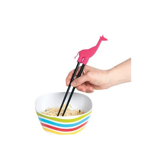 DCI Safari Stix Animal Chopsticks Holders, Assorted Giraffe and Elephant