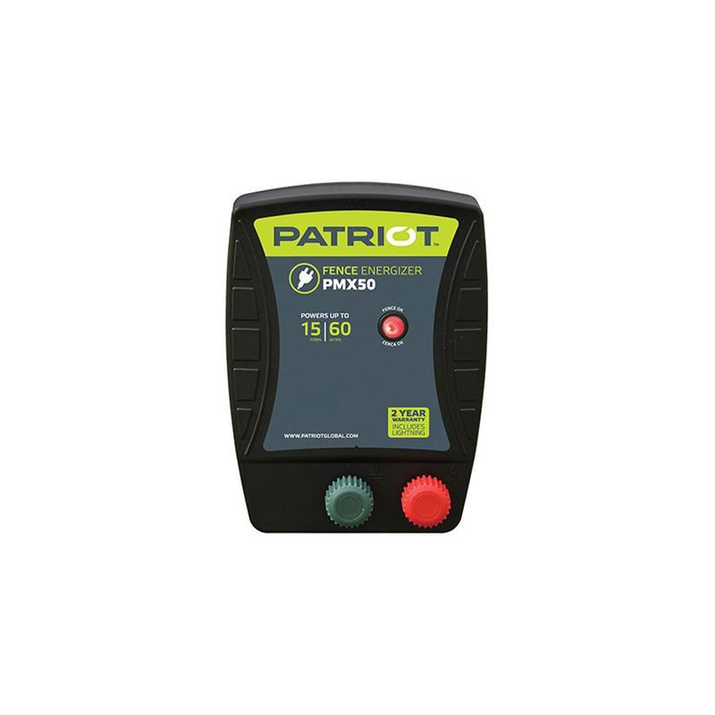 Patriot PMX50 Electric Fence Energizer, 0.50 Joule