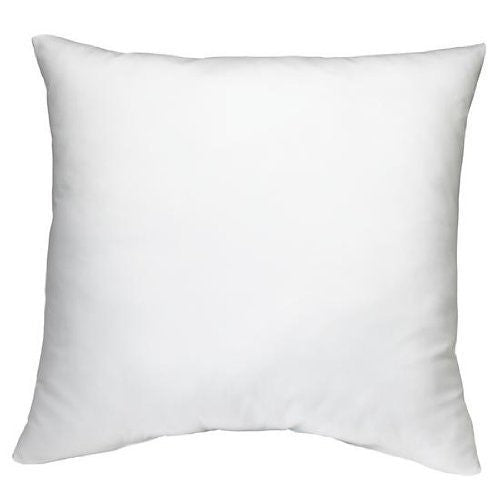 DreamHome Square Poly Pillow Insert, 18" L X 18" W, White