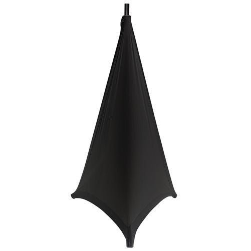 Gator GPA-STAND-2-B Stretchy Speaker Stand Cover-2 sides of most tripod style speaker stands, black