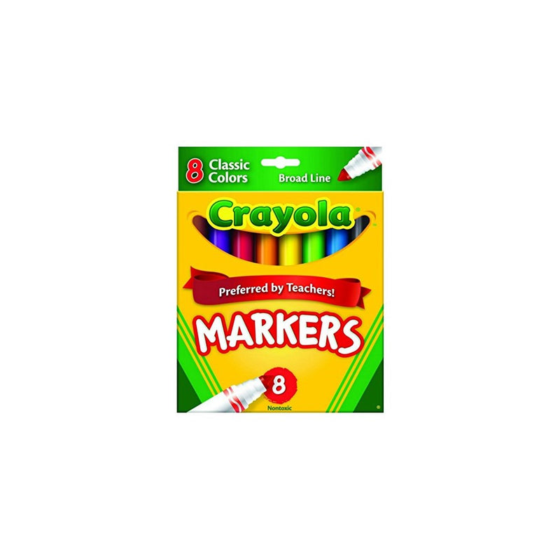 Crayola Classic Markers, Broad Line 8 ea