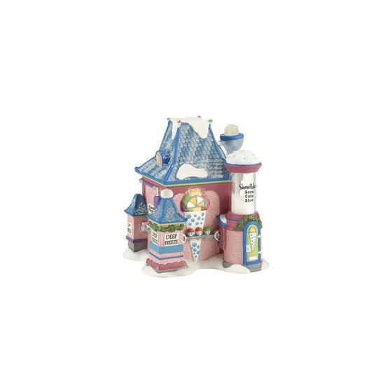 Department 56 North Pole Village Snowflake's Snow Cone Shop Lit House, 5.5 inch