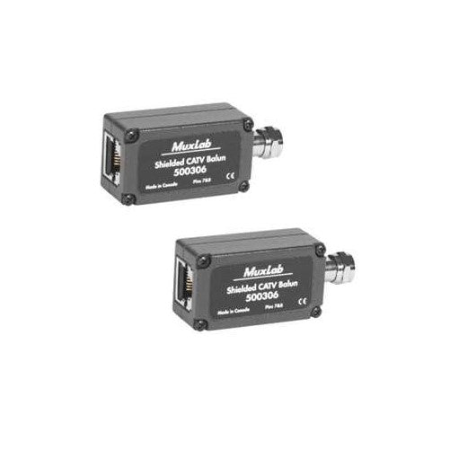 Muxlab Shielded CATV Balun 2-Pack 500306-2PK