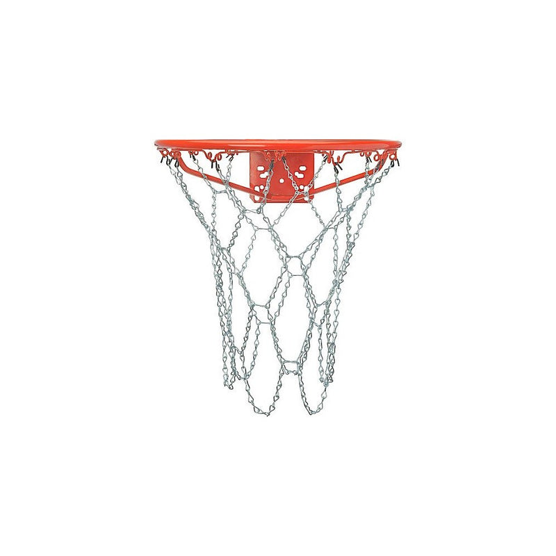 Crown Sporting Goods Outdoor Galvanized Steel Chain Basketball Net