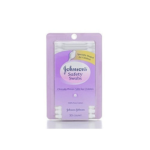 Johnson & Johnson Safety Swabs 55 Ct(pack of 3)