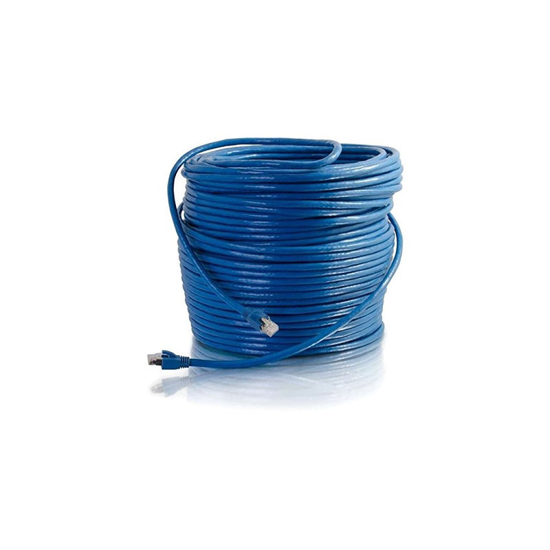 C2G 75ft Cat6 Snagless Solid Shielded Network Patch Cable - Blue 43168