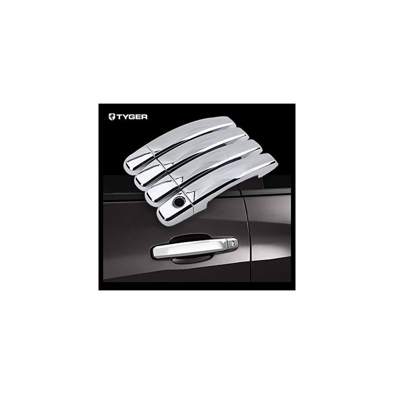 Tyger Auto TYGER ABS Triple Chrome Plated Door Handle Cover Fits 2014-2015 Chevy Silverado/GMC Sierra 1500 4 doors Without Passenger Keyhole Handle Cover Fits