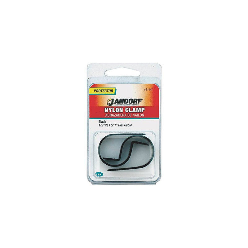 Clamp Nylon Blk 1/2x1