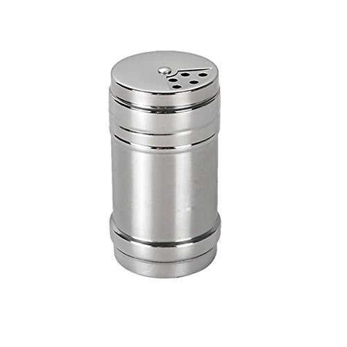 Verdental Stainless Steel Dredge Salt / Sugar / Spice / Pepper Shaker Seasoning Cans with Rotating Cover