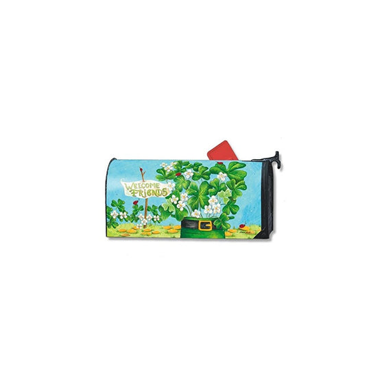 Shamrocks and Ladybugs Large St. Pat's Mailbox Cover Oversized Mailwraps