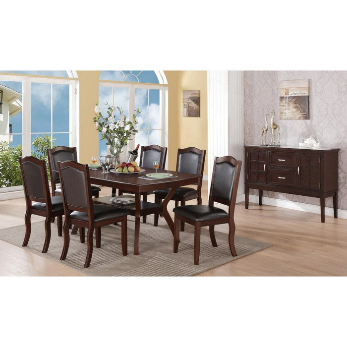 Rubber Wood Dining Table, Espresso