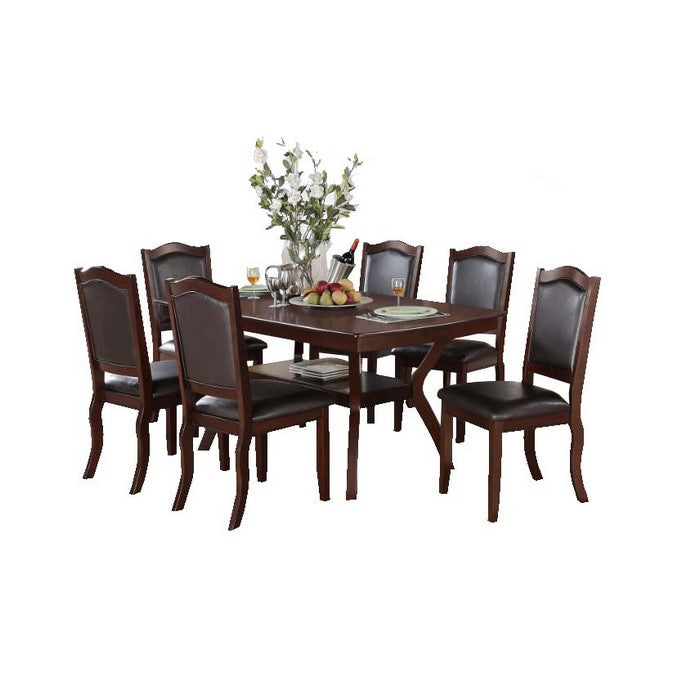 Rubber Wood Dining Table, Espresso