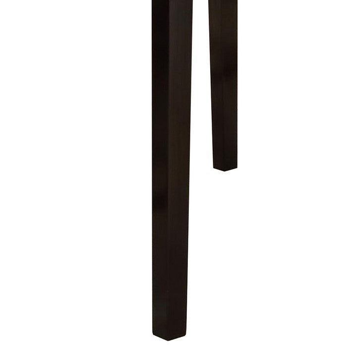 Wooden High Table Faux Marble Top, Brown