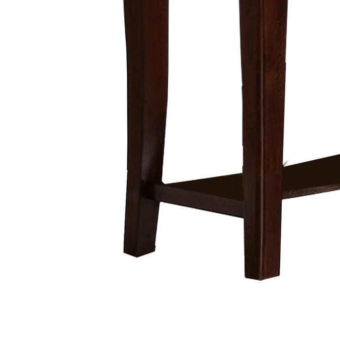 Wooden Console Table With One Drawers Brown